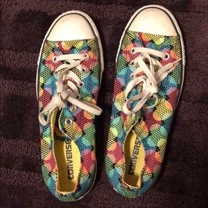 Multi-color hearts Converse